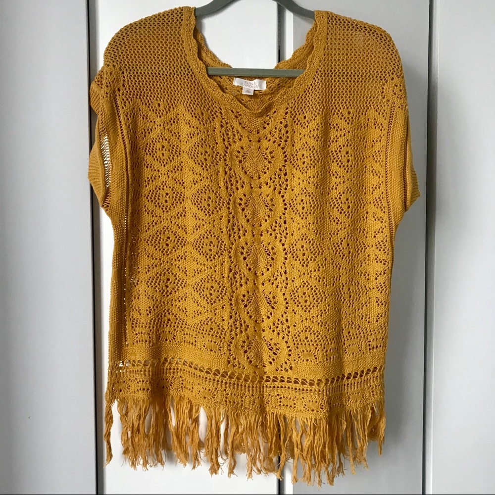 Crochet Fringe Hem Top